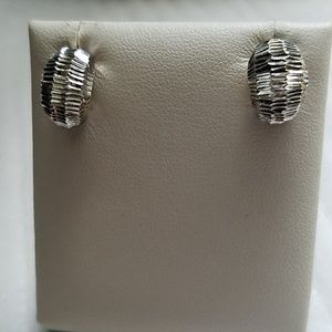 925 Sterling Silver Structure Hoops